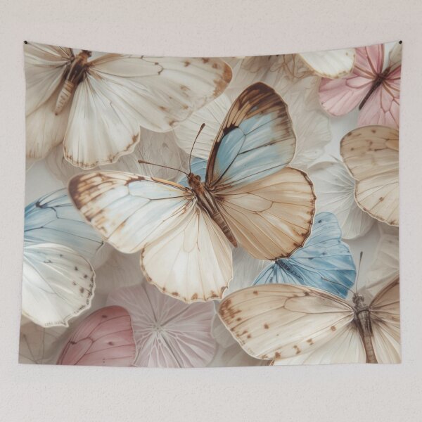 Item preview, Soft Butterfly Pattern – Gentle Pastel Seamless Design for Kids & Decor designed and sold by Art70shop.
