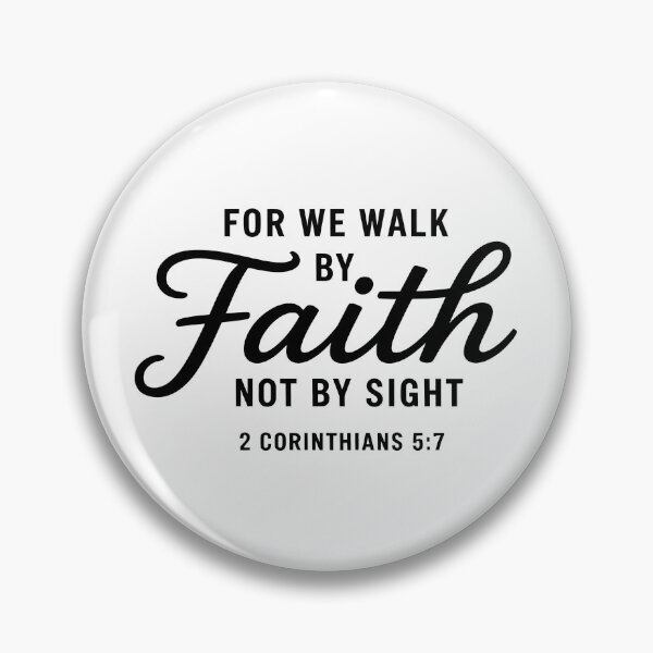 Item preview, For We Walk By Faith Bible Verse Christian designed and sold by KD Merch.