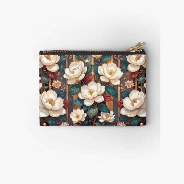 Item preview, Luxurious White Rose Floral Dark Elegant Art designed and sold by IntelliMindDesigns.