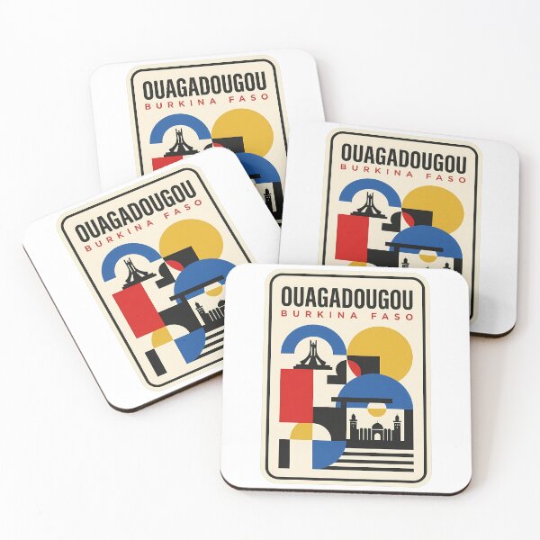 Item preview, Ouagadougou Burkina Faso Retro Geometric Cityscape designed and sold by k3rstman1.