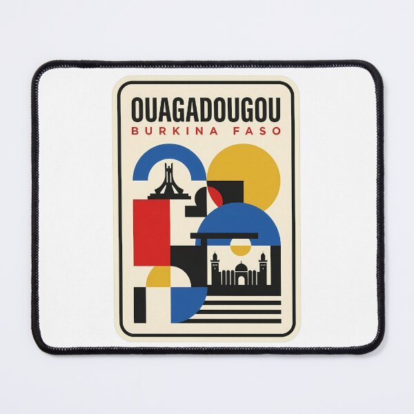 Item preview, Ouagadougou Burkina Faso Retro Geometric Cityscape designed and sold by k3rstman1.
