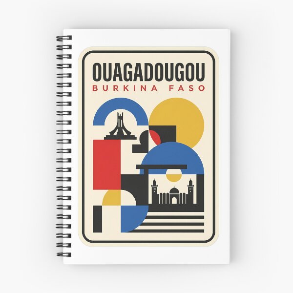 Item preview, Ouagadougou Burkina Faso Retro Geometric Cityscape designed and sold by k3rstman1.