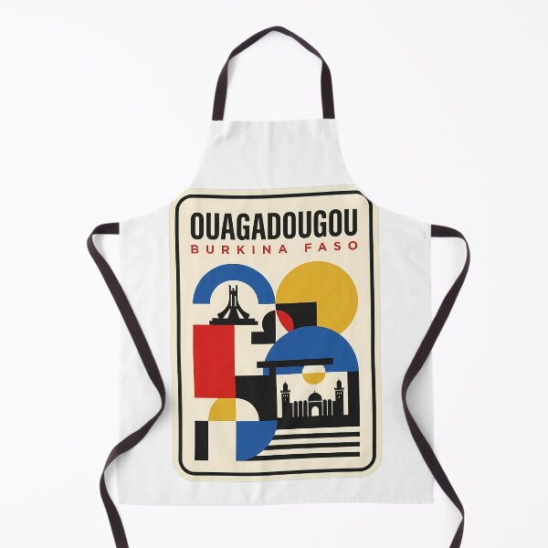 Item preview, Ouagadougou Burkina Faso Retro Geometric Cityscape designed and sold by k3rstman1.