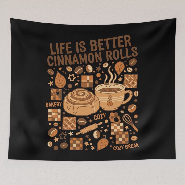 Item preview, Breakfast Life Is Better Cinnamon Rolls Coffee designed and sold by LuminOrb.