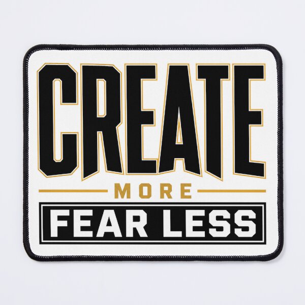Item preview, Create More Fear Less – Creative Confidence Typography designed and sold by the-dovlat.