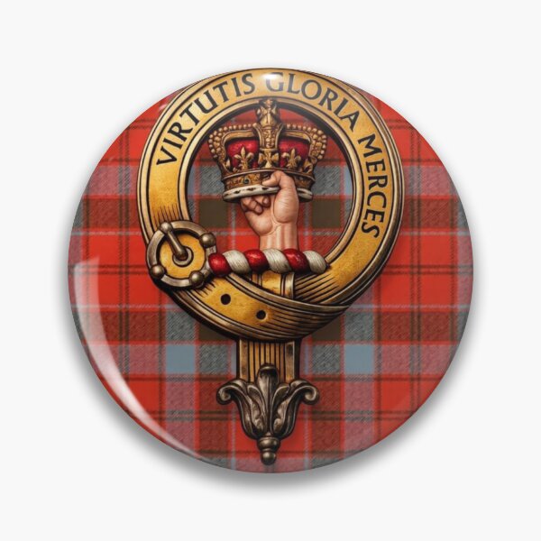 Item preview, Robertson Crest 3D Weathered Tartan designed and sold by Kirrindy Designs.