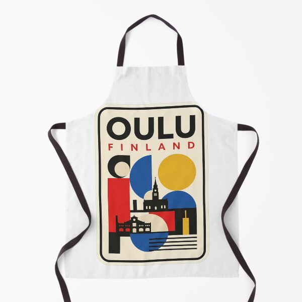 Item preview, Oulu Finland Retro Bauhaus Geometric Cityscape designed and sold by k3rstman1.