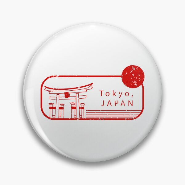 Item preview, Vintage Travel Stamp "Tokyo, Japan" Graphic designed and sold by RickTShop.