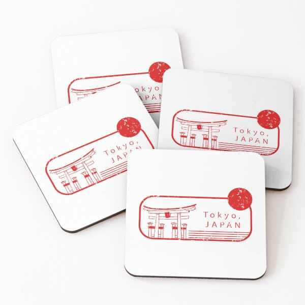 Item preview, Vintage Travel Stamp "Tokyo, Japan" Graphic designed and sold by RickTShop.
