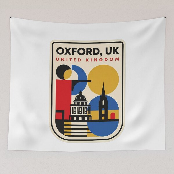 Item preview, Oxford United Kingdom Minimalist Geometric Landmarks designed and sold by k3rstman1.