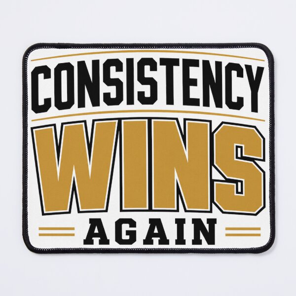 Item preview, Consistency Wins Again – Discipline Over Motivation Typography designed and sold by the-dovlat.