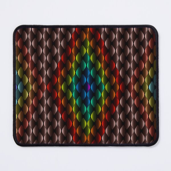 Item preview, Rainbow Gradient Mosaic Pattern - 3D Beaded Diamond Stripe Design designed and sold by Ihor Ivanov.