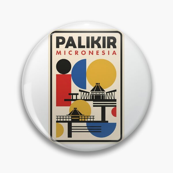 Item preview, Palikir Micronesia Retro Geometric Architecture Style designed and sold by k3rstman1.