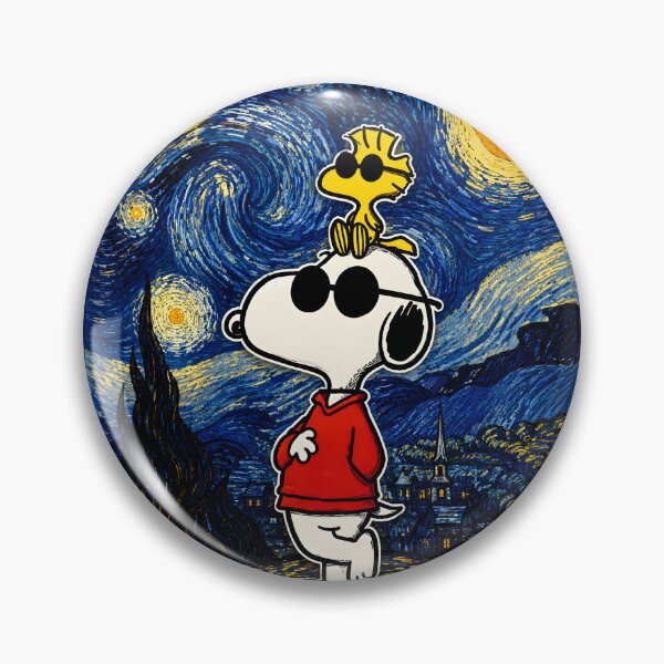 Item preview, Cool Snoopy with Woodstock | Starry Night designed and sold by Har-vee.