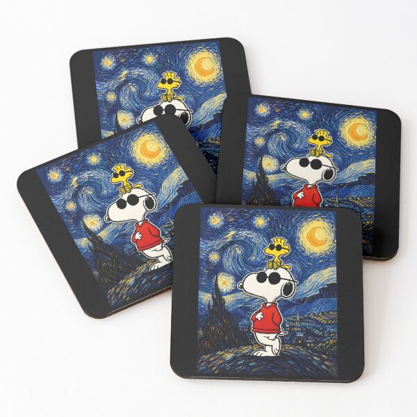 Item preview, Cool Snoopy with Woodstock | Starry Night designed and sold by Har-vee.