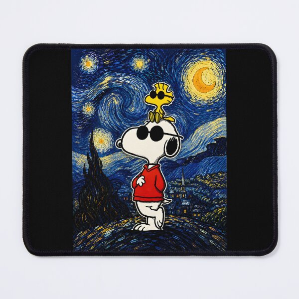 Item preview, Cool Snoopy with Woodstock | Starry Night designed and sold by Har-vee.