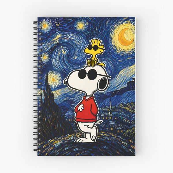 Item preview, Cool Snoopy with Woodstock | Starry Night designed and sold by Har-vee.