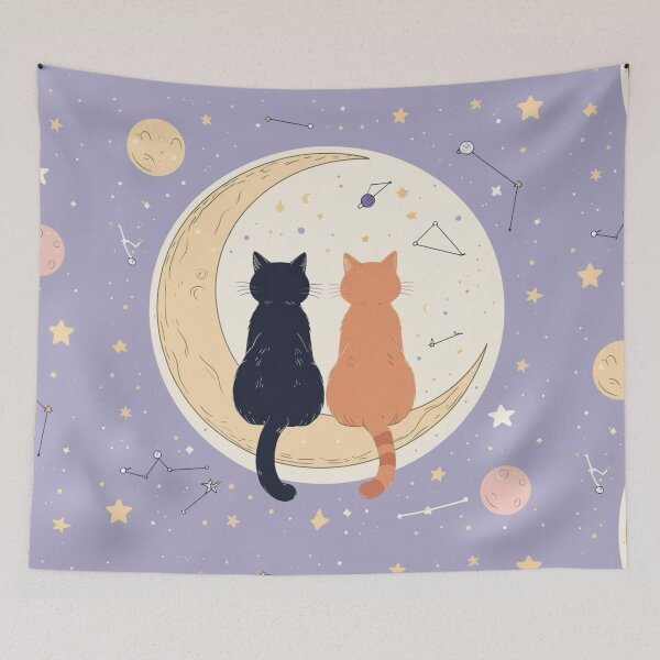 Item preview, Celestial Kitty Cosmic Love designed and sold by kochain12.