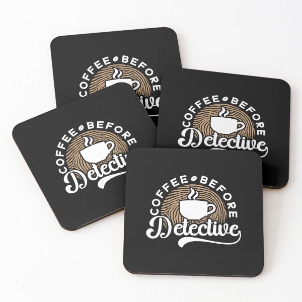 Item preview, Detective Coffee Before Police Officer Coffee Lover designed and sold by tshirtconcepts.