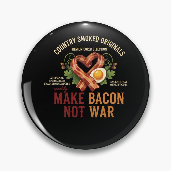 Item preview, Breakfast Make Bacon Not War Funny Brunch Food designed and sold by LuminOrb.