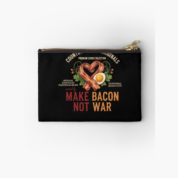 Item preview, Breakfast Make Bacon Not War Funny Brunch Food designed and sold by LuminOrb.