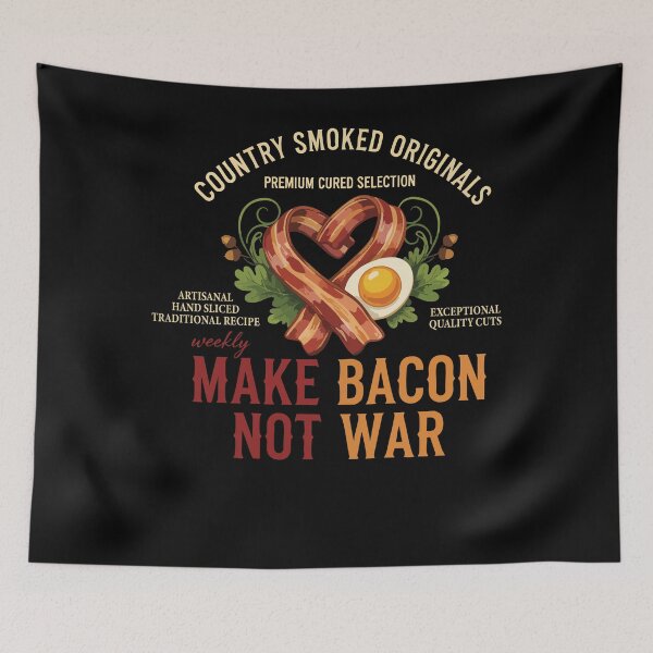 Item preview, Breakfast Make Bacon Not War Funny Brunch Food designed and sold by LuminOrb.