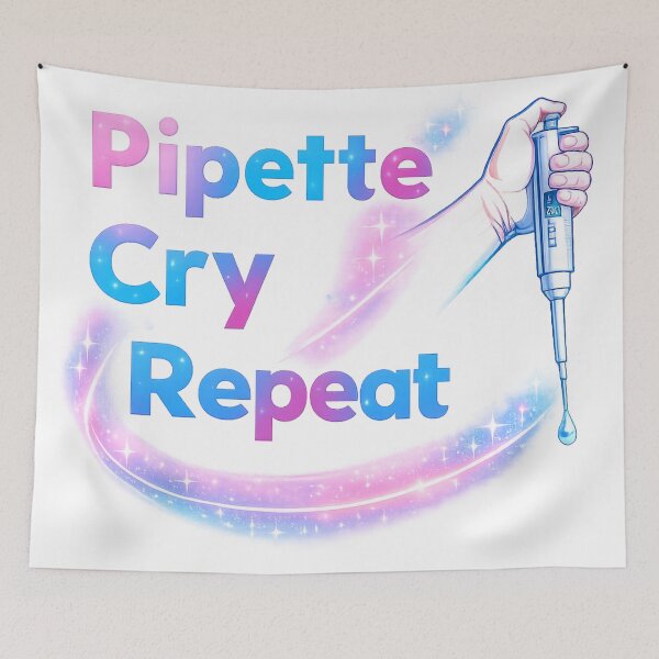 Item preview, PCR Pipette Cry Repeat designed and sold by labstud.