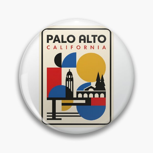 Item preview, Palo Alto California Retro Geometric Travel Poster designed and sold by k3rstman1.