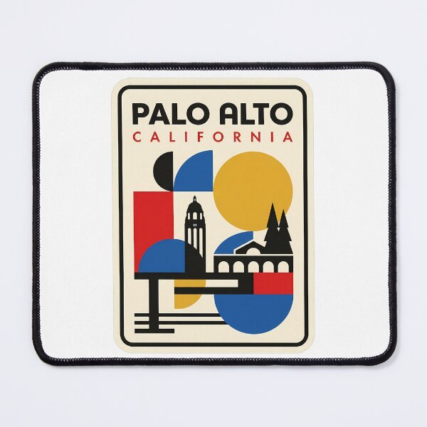 Item preview, Palo Alto California Retro Geometric Travel Poster designed and sold by k3rstman1.