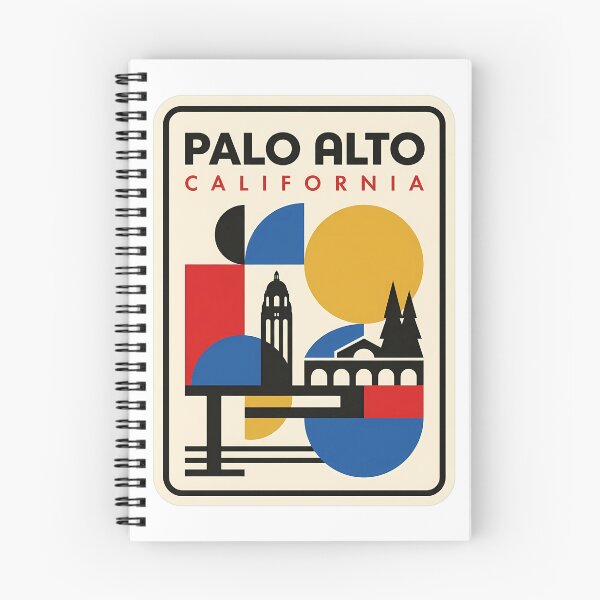 Item preview, Palo Alto California Retro Geometric Travel Poster designed and sold by k3rstman1.