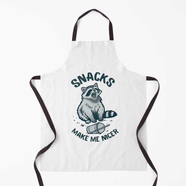 Item preview, Snacks Make Me Nicer, Funny Raccoon Trash panda designed and sold by Madzilla Wear.