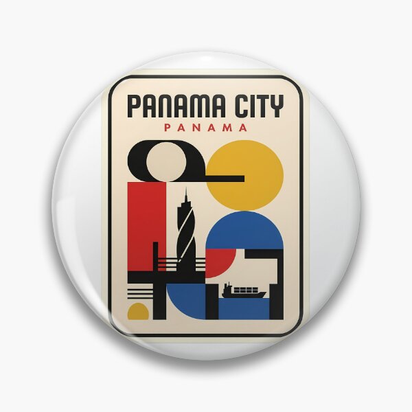 Item preview, Panama City Panama Bauhaus Style Geometric Skyline designed and sold by k3rstman1.