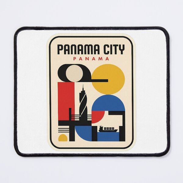 Item preview, Panama City Panama Bauhaus Style Geometric Skyline designed and sold by k3rstman1.