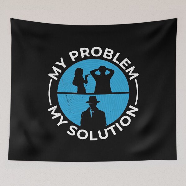 Item preview, Detective My Problem My Solution Pictogram Dad Mom designed and sold by tshirtconcepts.