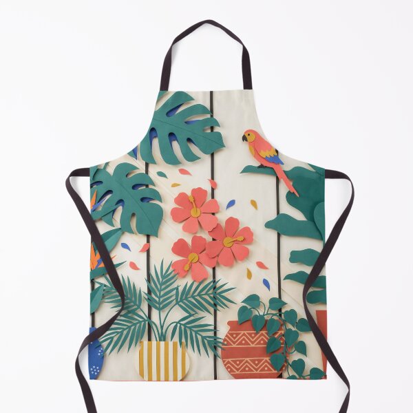 Item preview, Modern Botanical Conservatory – Matisse Inspired Tropical Cut Paper Wall Art designed and sold by Tamas Das.