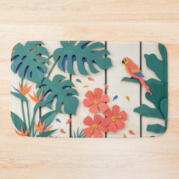 Item preview, Modern Botanical Conservatory – Matisse Inspired Tropical Cut Paper Wall Art designed and sold by Tamas Das.
