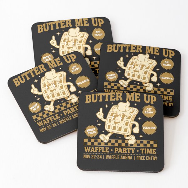 Item preview, Breakfast Butter Me Up Waffle Party Time Brunch designed and sold by LuminOrb.