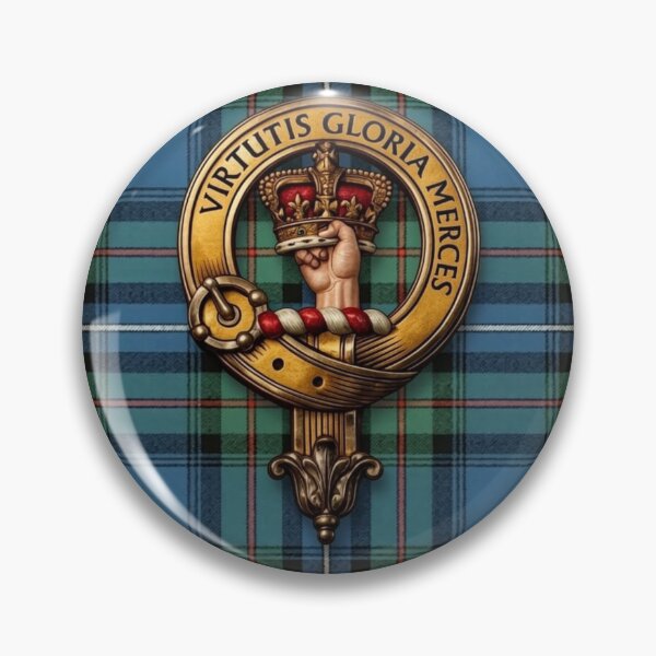 Item preview, Robertson Crest 3D Ancient Hunting Tartan designed and sold by Kirrindy Designs.