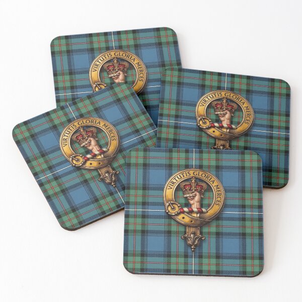 Item preview, Robertson Crest 3D Ancient Hunting Tartan designed and sold by Kirrindy Designs.