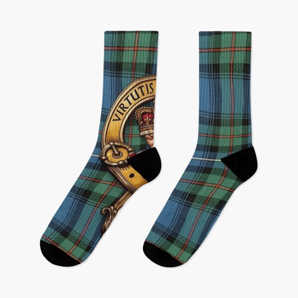 Item preview, Robertson Crest 3D Ancient Hunting Tartan designed and sold by Kirrindy Designs.