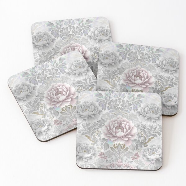 Item preview, Soft Romantic Mirrored Rose Floral Pattern designed and sold by IntelliMindDesigns.