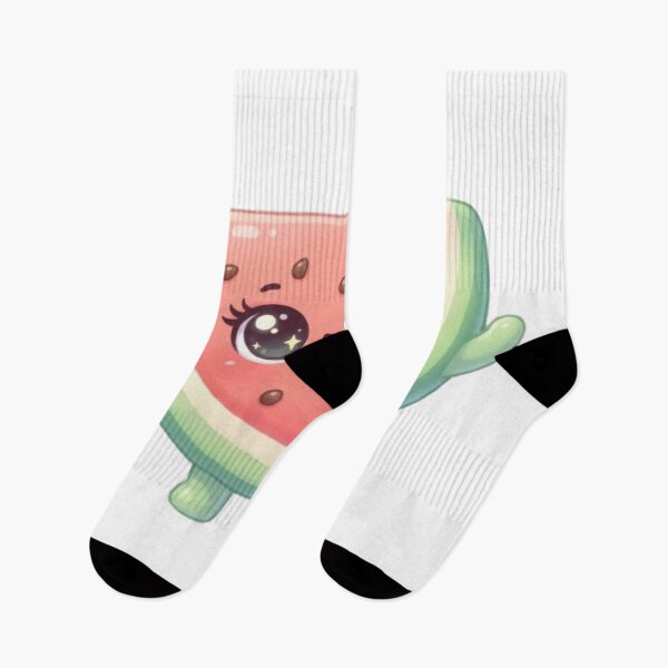 Item preview, Cute Kawaii Watermelon Character Funny Happy Fruit Cartoon Design designed and sold by irfanshikh.