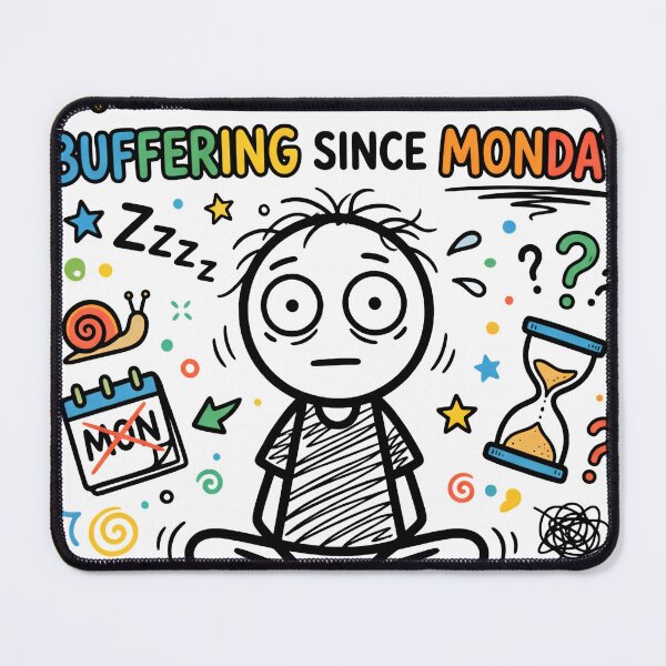 Item preview, Buffering Since Monday Funny Work Week Struggle designed and sold by OhWell Dept..