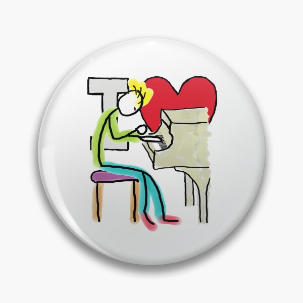 Item preview, I Love Piano designed and sold by Mark-Ewbie.