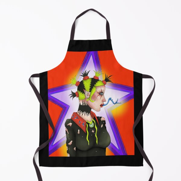 Item preview, Neon Cyber Punk Star Girl designed and sold by kikisartservice.