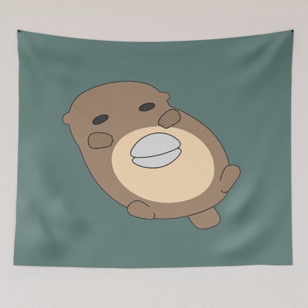 Item preview, Chubby Otter Holding Clam designed and sold by bosamji.