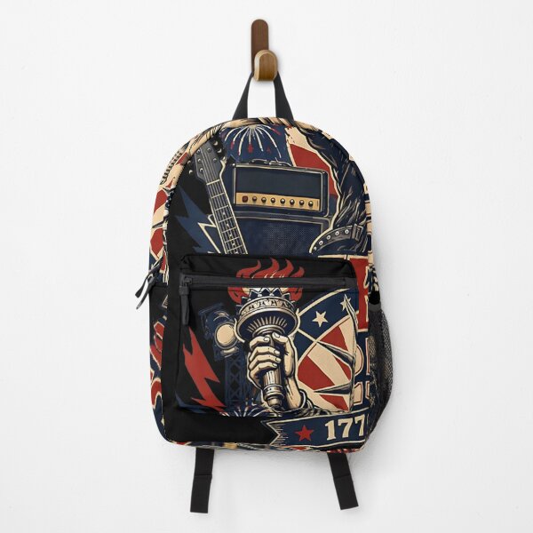 Item preview, statue of livety rocking patriotic born to rock graphic designed and sold by mariazin.