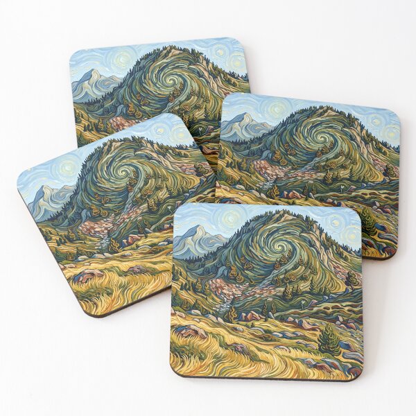 Item preview, Whirling Basque Mountain Landscape designed and sold by Robinsonlerouge.