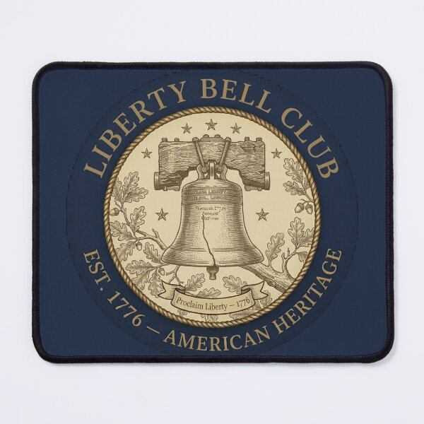 Item preview, Liberty Bell Club American Heritage Vintage Badge designed and sold by CalmCapy Co.