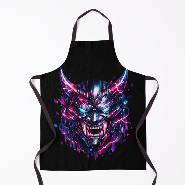 Item preview, Cyber Oni Mask | Neon Demon Glitch designed and sold by rigelcreation.